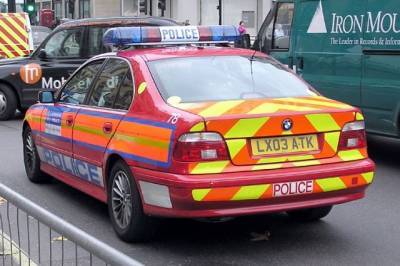 В Лондоне автомобиль врезался в здание полицейского участка
