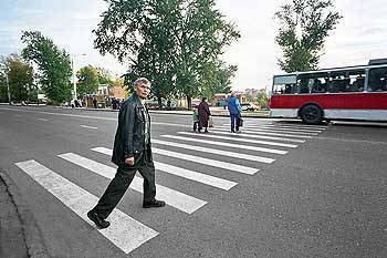 Z-образные переходы через островок безопасности будут спасать российских пешеходов