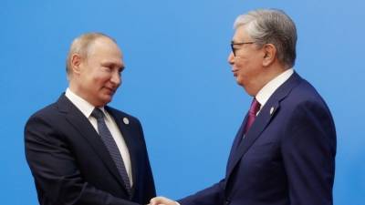 Стали известны основные темы разговора Путин с президентом Казахстана