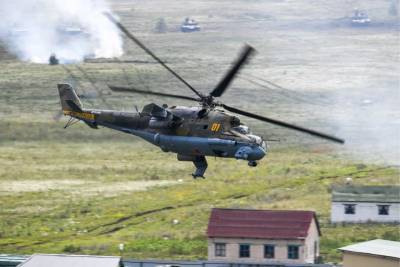 Россия перебросила в Нагорный Карабах боевые вертолеты