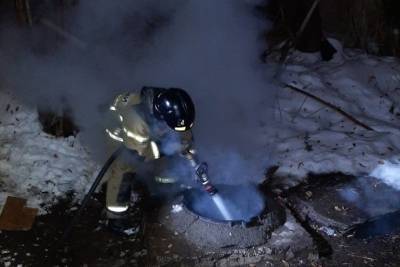 Бездомный ночью сгорел в коллекторе в Черновском районе Читы