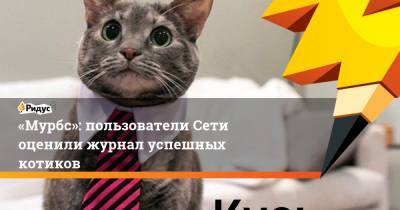 «Mypбc»: пользователи Сети оценили журнал успешных котиков