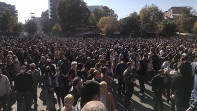 Правоохранители задержали 10 человек после протестов в Ереване