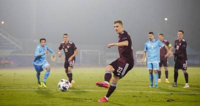 Латвия прервала безвыигрышную серию, разгромив аутсайдера мирового футбола