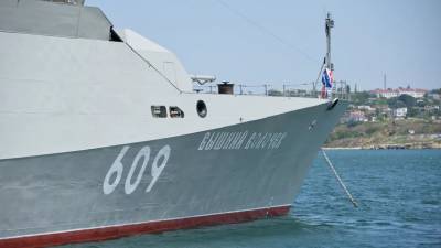 Ракетный корабль ЧФ провёл учения в Чёрном море