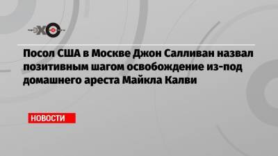 Посол США в Москве Джон Салливан назвал позитивным шагом освобождение из-под домашнего ареста Майкла Калви