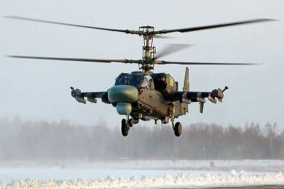 В Южный военный округ поступили модернизированные вертолёты Ка-52 "Аллигатор"