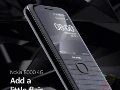 В интернет попали снимки нового кнопочного смартфона Nokia 8000 с 4G