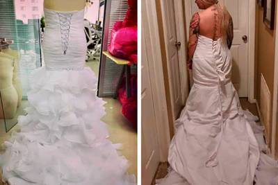 Невеста случайно надела платье наизнанку и отправила гневное письмо в магазин