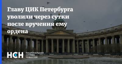 Главу ЦИК Петербурга уволили через сутки после вручения ему ордена