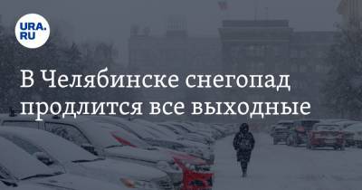 В Челябинске снегопад продлится все выходные