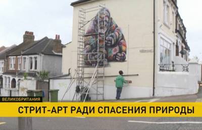 Британский художник расписывает стены домов, чтобы привлечь внимание к проблеме охраны окружающей среды