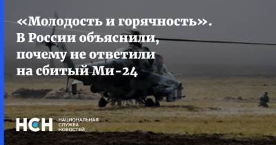 «Молодость и горячность». В России объяснили, почему не ответили на сбитый Ми-24