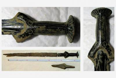Мужчина пошел в лес за грибами и нашел изготовленный в XIV веке до нашей эры меч