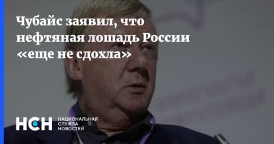 Чубайс заявил, что нефтяная лошадь России «еще не сдохла»