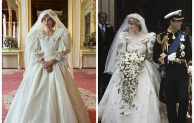 принц Чарльз - принцесса Диана - Эмма Коррин - 600 часов работы и 100 метров кружева. Как шили свадебное платье принцессы Дианы для сериала "Корона" - skuke.net