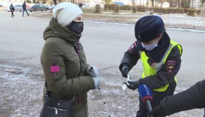 Ульяновские автоинспекторы напомнили водителям об уважении к слабовидящим пешеходам