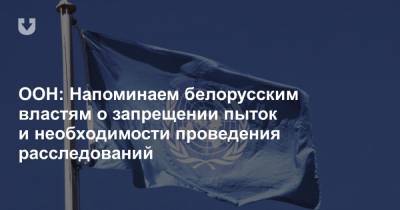 ООН: Напоминаем белорусским властям о запрещении пыток и необходимости проведения расследований