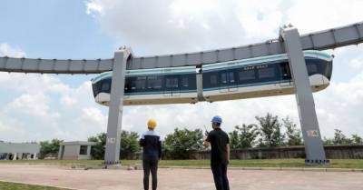 В Китае испытали беспилотный подвесной монорельс (ФОТО, ВИДЕО)