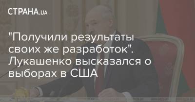 "Получили результаты своих же разработок". Лукашенко высказался о выборах в США