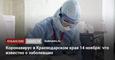 Коронавирус в Краснодарском крае 14 ноября: что известно о заболевших