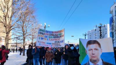 В Хабаровске два человека задержаны на 127 акции протеста в поддержку бывшего губернатора