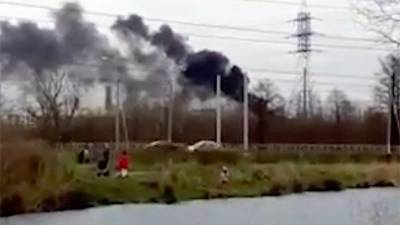 В Петербурге повторно загорелось здание электромеханического завода