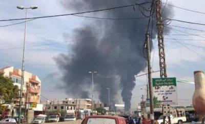 Опубликовано видео мощного взрыва на нефтепроводе в Ливане