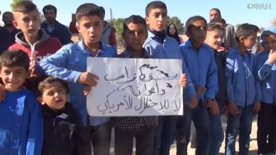 Сирийцы в Камышлы вышли на улицы с протестами против «Акта Цезаря»