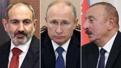 Путин обсудил соглашение по Карабаху c Алиевым и Пашиняном