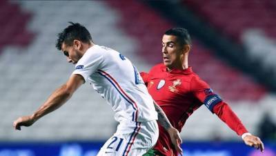 Сборная Франции обыграла команду Португалии в матче Лиги наций
