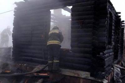 Пожарные ищут погибших на месте сгоревшего дома под Новосибирском