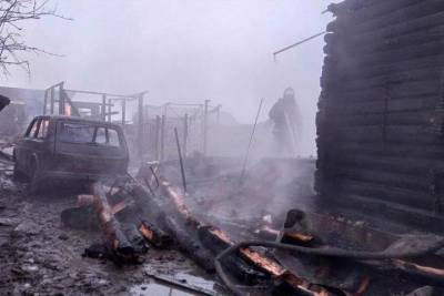 На пожаре под Новосибирском нашли тела двух погибших людей