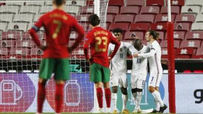 Лига наций: Франция победила Португалию и стала первым финалистом, результаты других матчей субботы