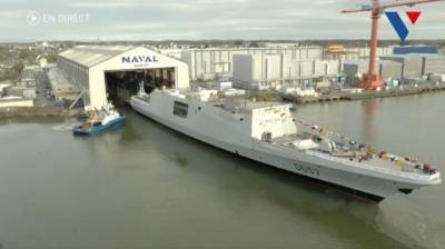 Франция спустила на воду фрегат типа FREMM (ФОТО)