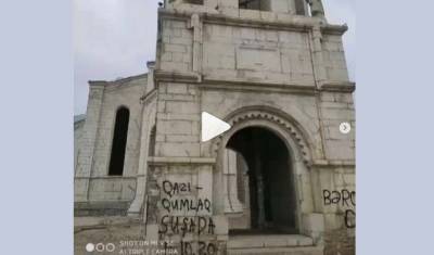Азербайджанские военные осквернили христианский собор в Шуше