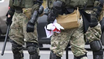 Против протестующих в Минске применили слезоточивый газ