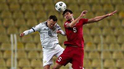 Россия проиграла туркам первый тайм матча Лиги наций