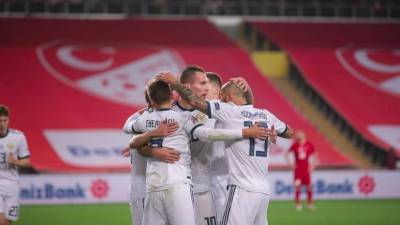 Сборная России сократила отставание в счёте в матче Лиги наций с Турцией
