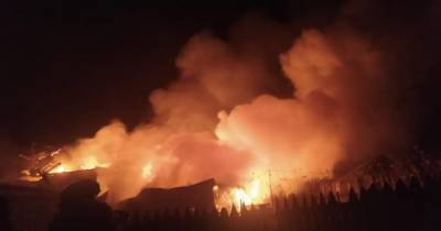 Пожар охватил село в Ярославской области