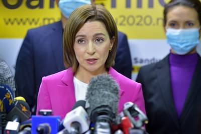 Санду заявила о своей победе на выборах президента Молдавии
