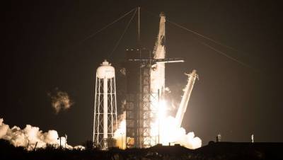 Ракета Falcon 9 с пилотируемым кораблём Crew Dragon стартовала к МКС