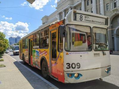 В Воронеже до конца года приостановили работу двух троллейбусных маршрутов