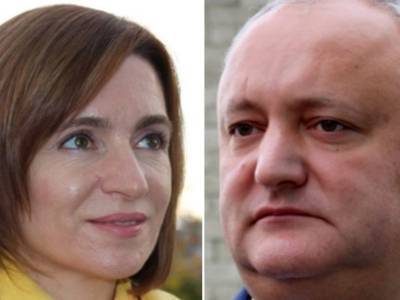 Майя Санду одерживает победу над Игорем Додоном во втором туре президентских выборов в Молдове