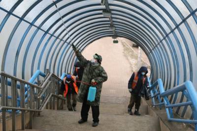 Дезинфекция мостов и подземных переходов проходит в Нижнем Новгороде