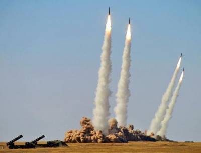 Запуск армянскими военными ракет «Смерч» по позициям Азербайджана попал на видео