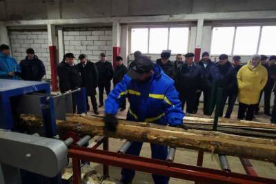 В Моршанском районе открылся цех по переработке древесины