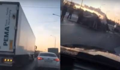 Сразу четыре машины столкнулись на Объездной дороге в Тюмени