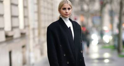 Streetstyle: с чем носить черное длинное пальто