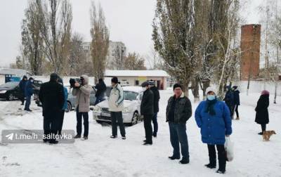 На Харьковщине протестуют из-за холода в домах